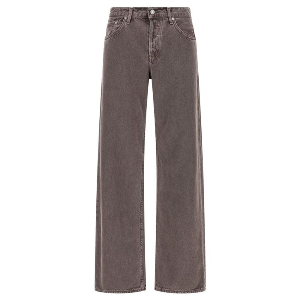 Agolde Purple Cotton Relaxed Fit Women's Jeans